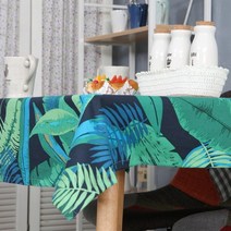 블랙앤리프 면식탁보 테이블보 (6인용).레브라이프, 테이블보 사이즈