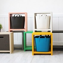 큐브박스 칼라공간박스 오픈 칼라 공간 수납 정리 diy 다용도 큐브 선반 (제스트)_741EA, 라이트레드