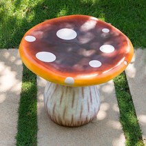 슈퍼마리오 버섯의자 야외벤치 백설공주 공원 정원 웨이팅, 레드 세트