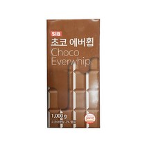 [성진] 선인 초코 에버휩 1000g 가당 초코휘핑크림 식물성크림 (아이스박스 포장상품), 5개, 5개