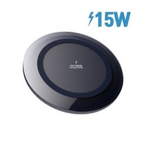 15W 원형 PD 고속무선충전기 패드 C타입 아이폰 갤럭시 휴대폰, MON-15W-QWCP1