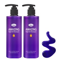 진 어메이징 하이애쉬 보색샴푸 탈색 보라색 컬러 애쉬염색유지 샴푸 300ml, 2개