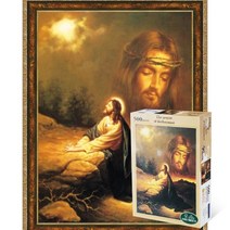 퍼즐피플 기독교 직소퍼즐 모음, 겟세마네의기도 500피스 액자포함(엔틱골드), 500p