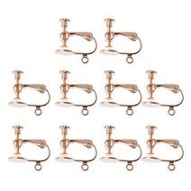 10pcs 스터드 이어링 클립 빈베이스 패드 보석 제조에 피어싱 나사 클립 없음