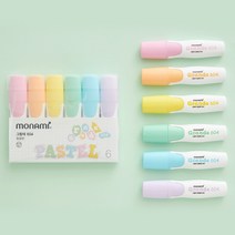 모나미 그랑데 형광펜 604 6색 세트, 40개