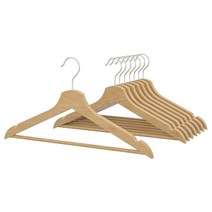 [이케아] 원목 나무 옷걸이 8개 - 부메랑 / 내추럴 검정 하양 / Natural Black White / Clothes Hanger - Bumerang, 내추럴 Natural, [내추럴 Natural]