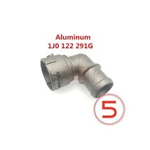 알루미늄 합금 냉각 냉각수 호스 커넥터 슈퍼차저 파이프 골프 MK4 Bettle A3 S3 TT Seat Leon 1.6 1.8T, 9.8