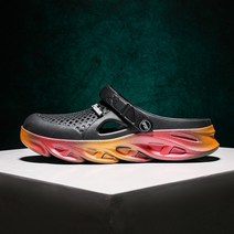 하이탑 슬리퍼 남녀 여름 슬리퍼 아웃도어 동굴신발 비치샌들, 45, 블랙