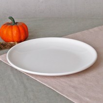 백지 멜라민 원형접시 19.5cm 화이트 업소용 식당 그릇 식기