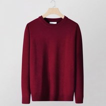 겨울 남자 라운드 캐주얼 풀오버 긴팔 니트 하늘비즈 C11 I268N454