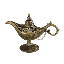 빈티지 알라딘 램프 티포트 아연합금 사무실 가정용 장식 금속공예품, Antique Bronze