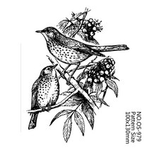 압인기 인두 도장 실링왁스 스템프 AZSG 빈티지 버드 클리어 스탬프 DIY 스크랩북 종이 카드 제작 앨범 재미있는 장식 실리콘 씰 공예, 2.AOS979