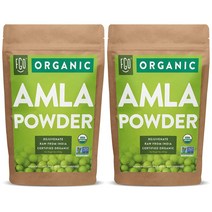 FGO 오가닉 암라 Amla 파우더 453g 2팩, 2개