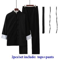 생활한복 개량 태극권 클래식 중국어 당나라 정장 쿵푸 브루스 리 의류 윙 천 타이지 태극권 세트 남성용