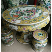 천연 자개 테이블 북유럽 상 거실 협탁 고급 핸드페인팅 도자기 테이블, 기본선택