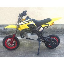 오토바이 소형 입문용 클래식바이크 스쿠터 가솔린 자동차 클래식, 노란색