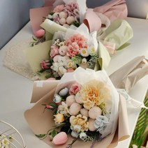 에린지움 사탕꽃다발 초콜릿부케+사탕 초콜릿 포함(세가지색상), 연보라믹스