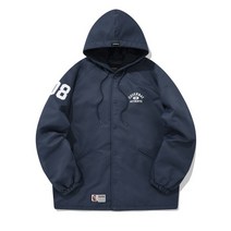 COVERNAT 스포츠클럽 후디 코치 자켓 네이비