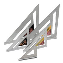 목공용 알루미늄 삼각자 각도자 연귀자 스퀘어 마구리 도메가다 소 중 대, 7인치 중 mm