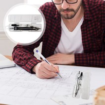 건축 제도 용품 나침반 그림 그리기 도구 학생을 위한 사무실 홈 스쿨용 2 개, 01 Silver