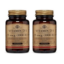 솔가 비타민D3 25mcg 1000IU 태블렛 180정 2개