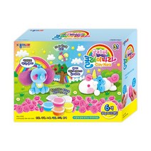 종이나라 글리터 클레이 6종 x 2p 세트, 분홍, 주황, 노랑, 파랑, 보라, 흰색