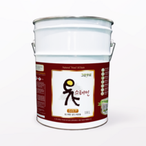 옻스테인 골드 내장용 18L 대용량 말통 대용옻칠 천연오일스테인 한옥도장, 흑단, 1개, 18000ml