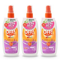 오프 OFF 미스트 키즈 모기 진드기 기피제+마술패치2매, 3개+마술패치 2매