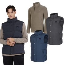 엘르스포츠 남성 패딩베스트+플리스티셔츠 2종세트