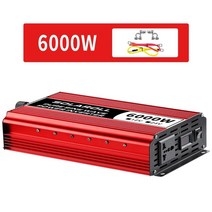 인버터 자동차 DC12v 24v AC 220v 50hz60hz 3000w 4000w 5000w 6000w 7000w 전압 휴대용 순수 사인파 변환기 LED dis, 24v60hz, 110v, 1개