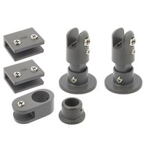 욕실 샤워부스 유리파티션부속세트 다크그레이