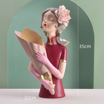 39 스타일 북유럽 패션 소녀 수 지 꽃병 장식 TV 홈 냄비 테이블, 39 40