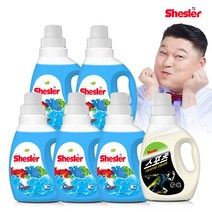 쉬슬러 세탁 액체 에이프릴 고농축 세제 미니 650ml 5개 + 스포츠의류 도복 등산복 냄새제거 650ml 1개, 단품