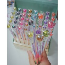 토마솔리 1000 베어젤펜 오로라젤펜 귀여운캐릭터펜슬, 8개골고루랜덤세트