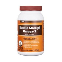 GNC 더블스트랭스 오메가-3(120캡슐)(null), 1070mg, 120캡슐