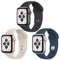 Apple 애플워치 SE, 40mm, GPS, 알루미늄, 골드 / 스타라이트 스포츠 밴드