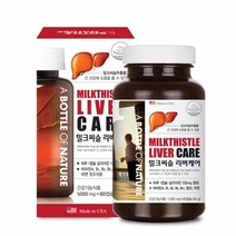 감마gtp 지친간케어 어바틀 오브네이처 밀크씨슬 리버케어 1000mg x 60캡슐 실리마린 엉겅퀴 식약처인증 과도한업무 쉽게피로 잦은회식 레티닐팔미트산염 피리독산, 1개