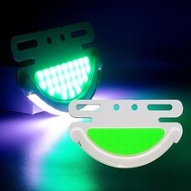 물류트럭 차폭확인 2WAY LED차폭등 트레일러 비상라이트 버스폭등 측면안전등 경광등, 화이트-그린