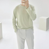 아도르클래식 유즈 부드러운 기모 라운드 이너 긴팔 티셔츠