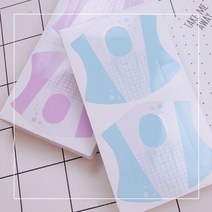 다이아뷰티 투명 젤폼지(하늘색) 네일연장재료, 투명 젤 폼지