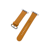 NUBASE 애플워치 8 호환 레트로 앱송 가죽 스트랩 + 필름 1P (41/45/49mm), 감귤