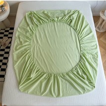 라지킹침대 탄성 밴드가 있는 코튼 장착 시트 미끄럼 방지 매트리스 커버 싱글 더블 퀸 킹 베드 조절 가능한 일반 침대, [05] 200x220x30cm, [08] 08