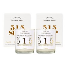 515샵 베스트 아로마 소이캔들 5oz 1+1, 웨딩데이