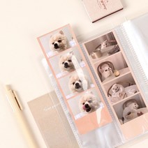 포카 바인더 포토카드 엽서 콜렉트북 미니 씰 네컷 포토북 스티커 앨범, 네컷 앨범(화이트)