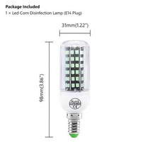 Uv 살균 램프 led uvc 전구 e27 e14 7w 가정용 소독 살균등 자외선 살균기 먼지 진드기 제거기 221891