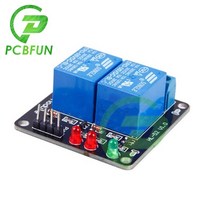 2 채널 5V 2CH 릴레이 인터페이스 보드 AC 250V DC 30V 10A 8550 트랜지스터 드라이브 PIC AVR DSP ARM MSP430 TTL Logic For Ard