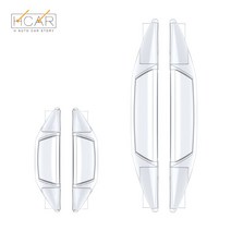 에이치 스토리 자동차 이중 고정 문콕방지 가드, 투명 세트