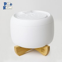 페키움 강아지 고양이 자동 급수기 음수대 무소음 정수기 원목받침대, 쉿정수기+물림방지선+필터1개입+어뎁터+받침대