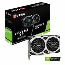 MSI 게이밍 지포스 그래픽카드 GTX 1660 슈퍼 192비트 HDMI/DP 6GB GDRR6 HDCP 지원 DirectX 12 듀얼 팬 VR 레디 OC 벤투스 XS
