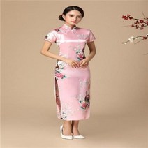 민복 두루마기한복 한복코트 남성한복두루마기 두루마기 경남상회 꽃 공작 여성 중국어 번체 드레스 빈티지 만다린 칼라 오버 사이즈 롱 슬림 X